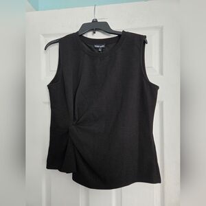 NWT Modern Works Black Business Casual Short Sleeve Shirt